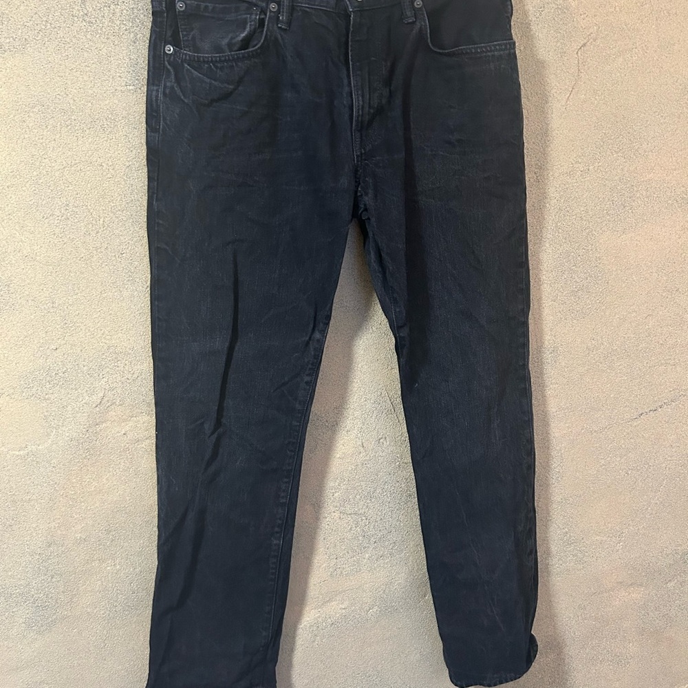 Gap 1969 black straight leg jeans men’s 34x32